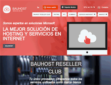 Tablet Screenshot of bauhost.com
